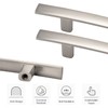 homdiy Cabinet Handles Brushed Nickel 3in Cabinet Pulls - HD1003BSS