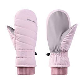 Feelorna Winter Women's Ski Gloves, Waterproof Winter Gloves, Windproof Touchscreen Gloves, Warm Cycling Gloves for Skiing, Cycling, Riding, Running, Motorcycle