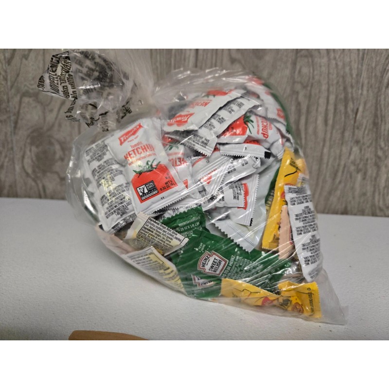 French's Condiment Bundle Ketchup Mustard Relish Mayonnaise BBQ sauce 250pk