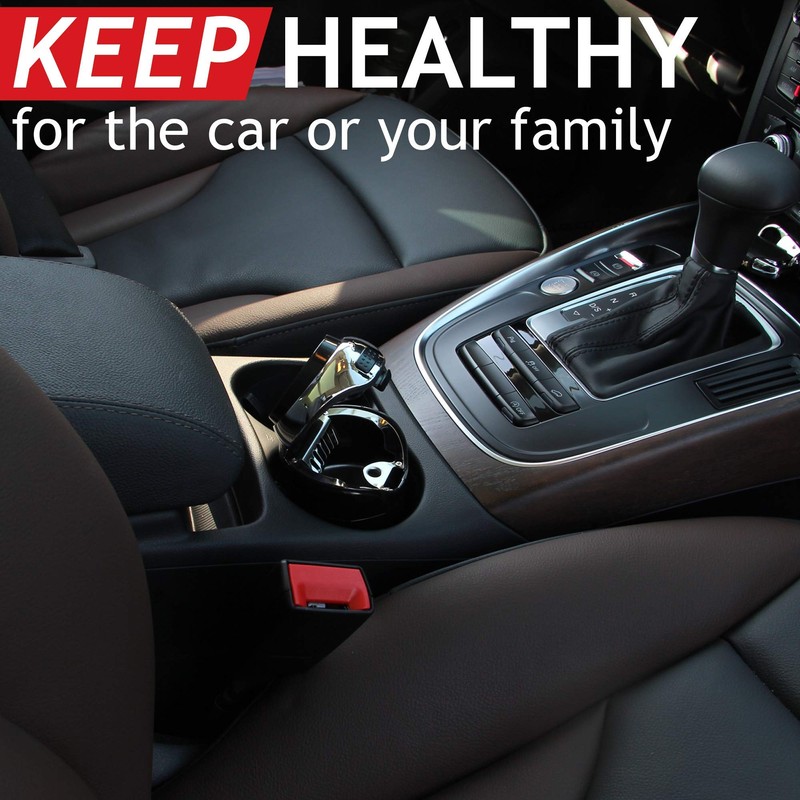 TAKAVU Car Ashtray (1-Pack), Easy Clean Up Detachable Stainless Car