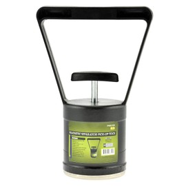 Gold Panning Portable Compact 8lb Magnetic Pickup Tool with Quick Release Rubber Handle - Black