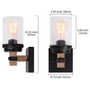 1-Light Rustic Wall Sconces Farmhouse Bathroom Light Fixtures Over Mirror,