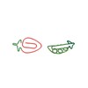 100pcs Metallic Paper Clips Strawberry Pea Shape Antislip Anti Rust