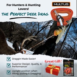 MULTUS: Perfect Deer Drag Rope for Bow Hunting - Hunting Accessory Gift for Men Dad