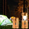 LED Camping Lantern USB or Solar Powered Rechargeable Emergency Lights
