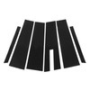 6 Pcs Side Door Window Cover Glossy Black Pillar Post