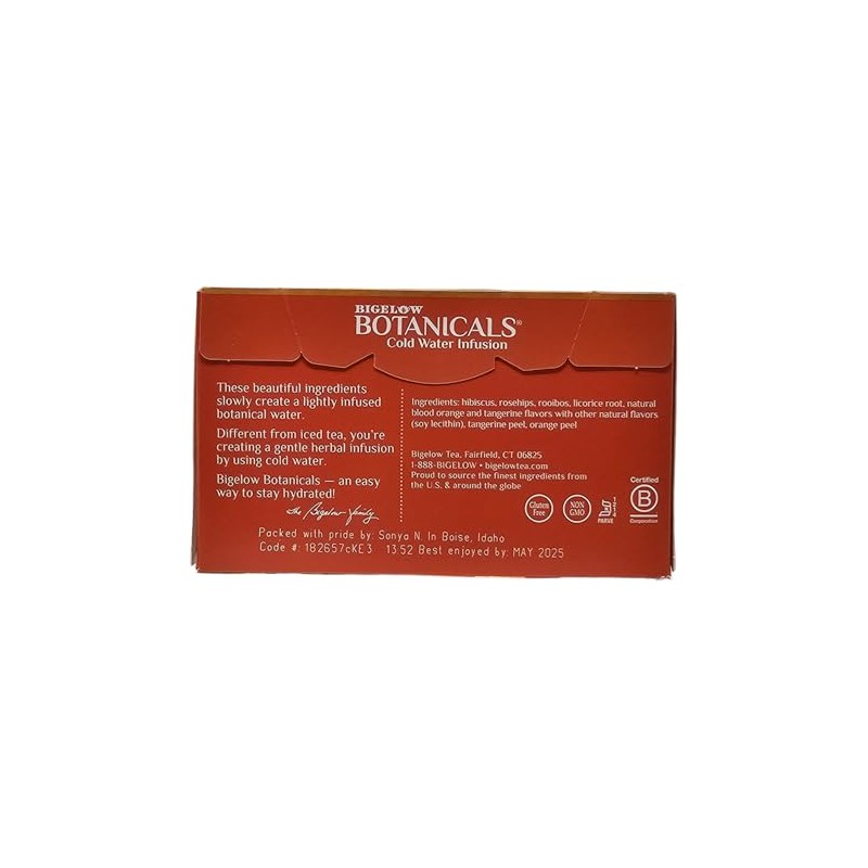 YCNO KOMBOFAN (Pack of 2) Bigelow Botanicals Blood Orange Tangerine