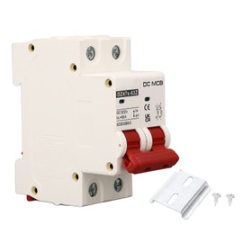 DZ47S-63Z-2P, 500V 40A, DC Isolator Switch Solar with DIN Rail, DC Circuit Breaker, Short Circuit Protection, Arc Extinguishing, Miniature Circuit Breaker DC 500V 2P 40A