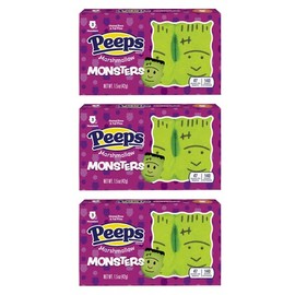 Peeps Marshmallow, Monsters, 1.5 oz - Pack of 3