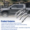 GXARTS Chrome Triple Plated 4 Door Handle Cover Compatible with
