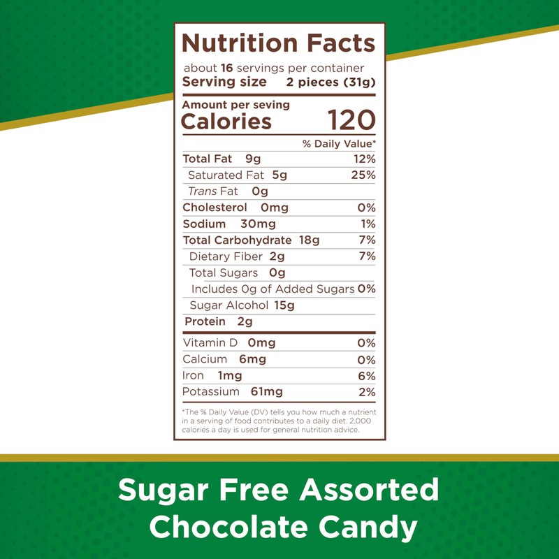 Russell Stover Sugar Free Assorted Chocolates Gusset Bag, 1.1 Pound