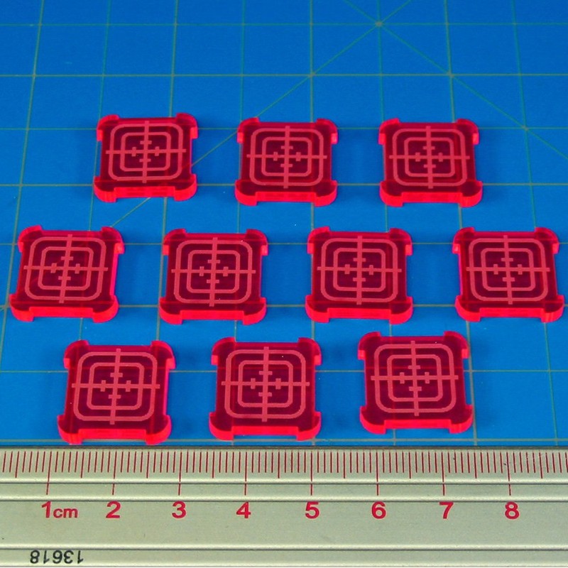 LITKO SW: Armada, Objective Tokens, Fluorescent Pink (10)