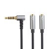 F-Factory 3.5mm 4 Pole Stereo Mini Plug (Male) L-Shape to