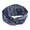 DINPREY Assorted Paisley Print Wide Bandana Knot Headbands Criss Cross