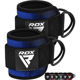 RDX Ankle Straps for Cable Machines Resistance Bands Attachment, 7mm Neoprene Padded 10”x4”, Gym Wrist Cuff Women Men Home Fitness, Weight Lifting D-Ring Booty Leg Workout Curls Kickbacks Hip Abductor