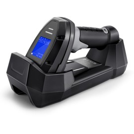 2D Barcode Scanner, ONEWSCAN Wireless QR Code Scanner 2 in 1 Handheld Bar Code Scanners with Stand 2.4G Wireless & USB Wired Connection 1D&PDF417 Data Matrix Automatic Barcode Reader
