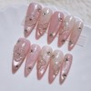 Lucky Spring Handmade Nail Tips - Medium Oval / 럭키