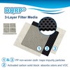 HQRP 4-pack Air Filters Compatible with Kenmore Elite Refrigerators 04609918000/469918