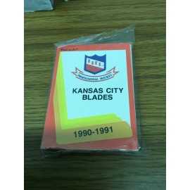 1990-91 PROCARDS IHL KANSAS CITY BLADES SEALED TEAM SET