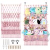 3 Tier Hanging Stuffed Animal Storage Shelf, 24x39 Inch Large