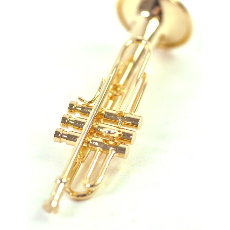 Sunrise Sound House Miniature Musical Instrument Trumpet 1/12 Gold