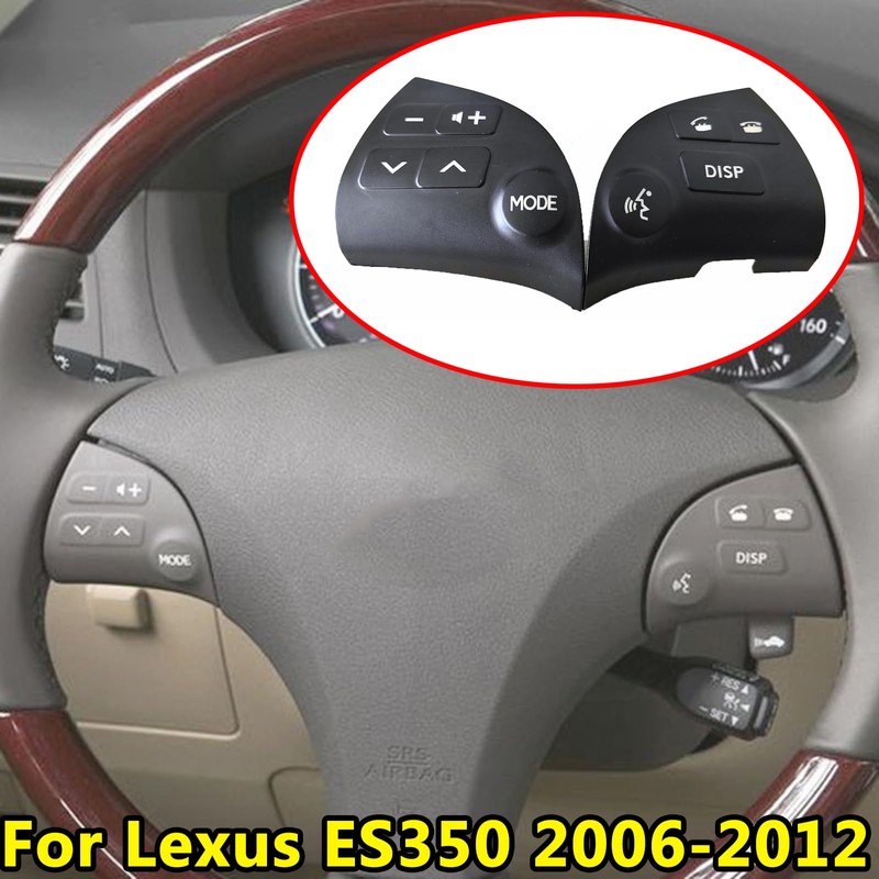 2Pcs Steering Wheel Volume Control Switch Button Cover Fit for