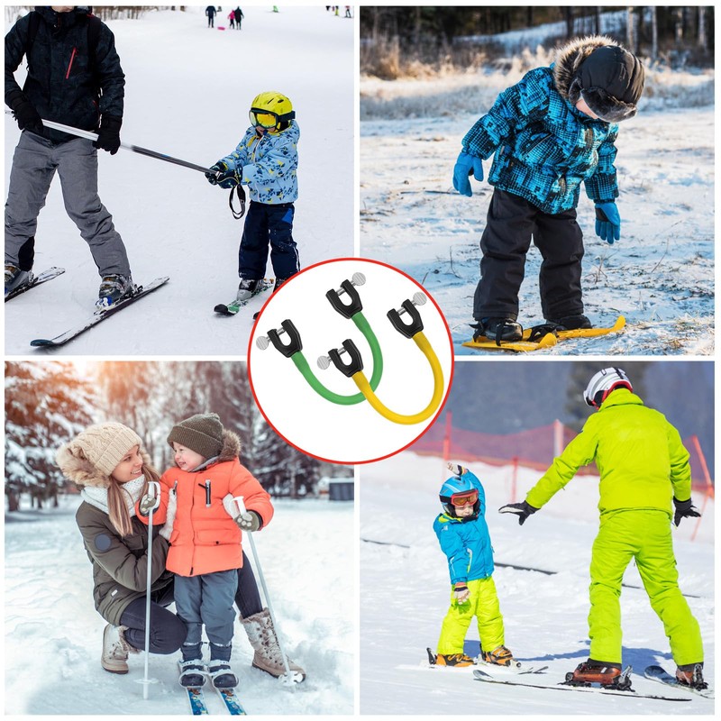 2pcs Ski Tip Connector for Kids, Portable Ski Connector Ski