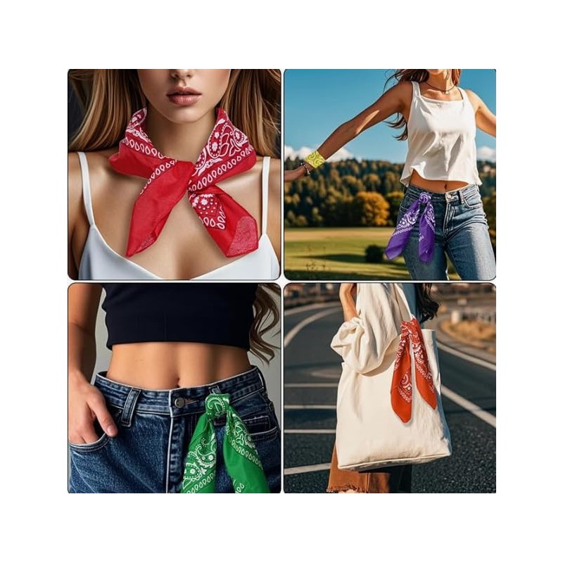 Sosun Bandana, 100% Cotton Paisley Scarf, Headwear, Face Mask, for