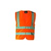 Korntex KXVROXL Functional Vest with 4 Reflective Strips, Orange, XL