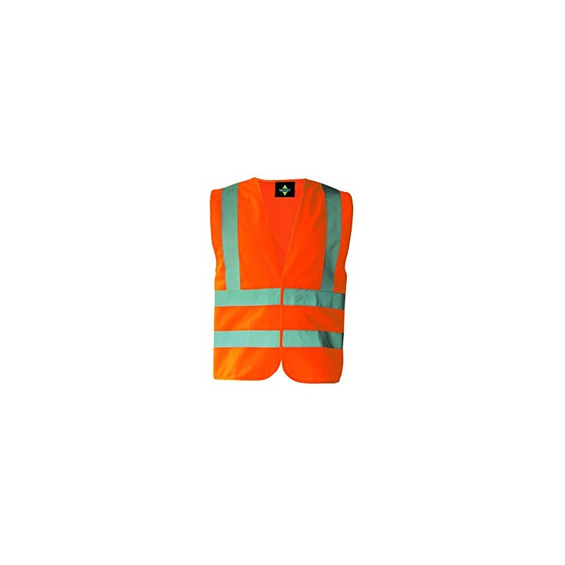 Korntex KXVROXL Functional Vest with 4 Reflective Strips, Orange, XL