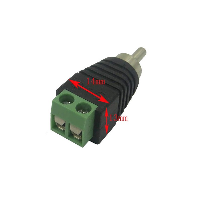 SIENOC 5 x RCA Male Adapter Terminal Block > RCA