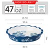 Sagoskat Pie Pan Ceramic Pie Plate, 9 inch Deep Dish