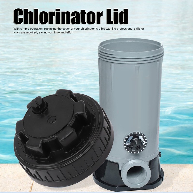 Chlorinator Cover Replacement Plastic Lid Easy Installation Tight Sealing Chlorinator