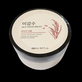 The Face Shop Rice Water Bright Massage Cream 200ml x 1 / 더페이스샵 미감수 브라이트 마사지 크림 200ml 1개