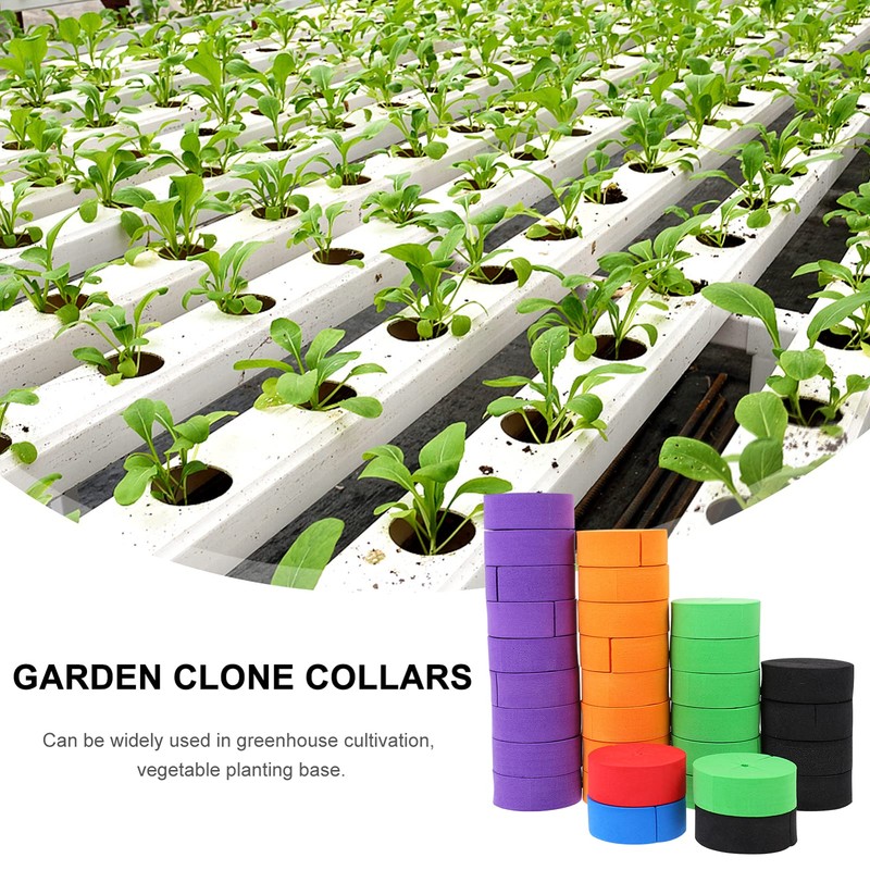 Yardwe Hydroponics 50 Pieces Garden Clone Collars Cloning TZE System