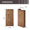 Wood Wall Planter Set of 2, Wood Wall Pocket for