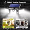 HOORAY Solar Motion Sensor Light - 800Lumens 74 LED Wireless