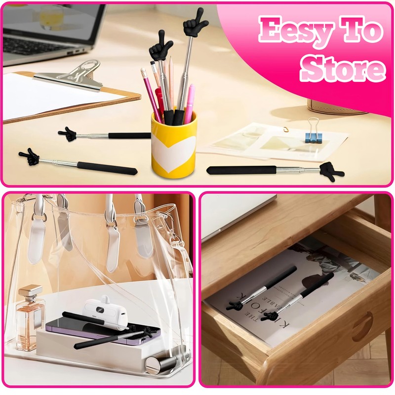 Kamwuld 2Pcs Pointer Finger Stick – Multipurpose Teacher Supplies Pointer