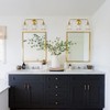 HAHZT Gold Bathroom Vanity Light 3-Lights Bathroom Light Fixtures Over