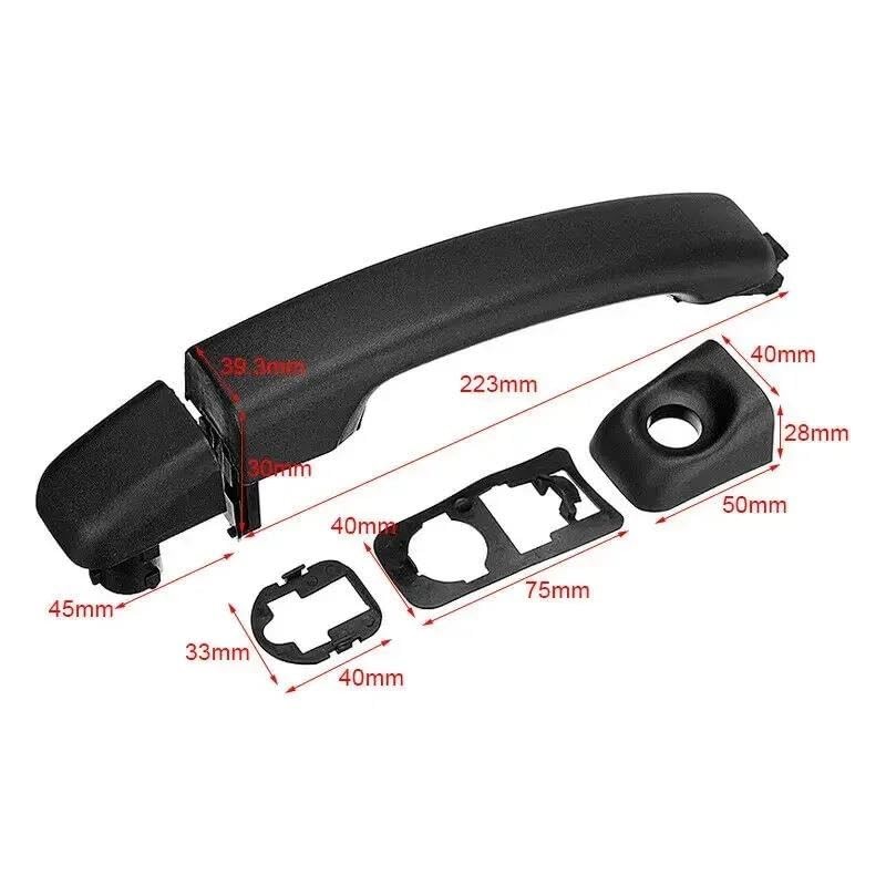 HPZPRPCEW 1PC Rear Door Handle For Vauxhall For Opel For