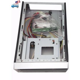 Linkworld Electronic Co. NEW Black Mini ITX PC Case w/ Optical Drive Bay, Fan, Card Reader,DC-to-A