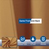 OVZME Zora Solid Gold Shower Curtain for Bathroom, Fabric Shower
