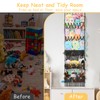 iHansee 5 Tier Stuffed Animal Storage Shelf Net, 17x61 Inch