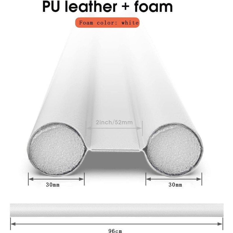 2Pcs Draft Excluder for Doors, 96cm Draught Excluder for Bottom