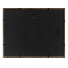 Golden State Art, 11x14 Collage Picture Frame with Five 4x6 Inch Opening, Horizontal and Vertical Display, Rustic Farmhouse Frames, Black & Walnut, Set of 2