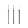 STALEKS PRO Set of 3 Diamond Cuticle Cutter Flame Shape