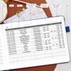 JUBTIC Accounting Ledger Book Horizontal - Expense Tracker Notebook &