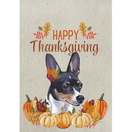 Rat Terrier - HHS Best of Breed Thanksgiving House Flag