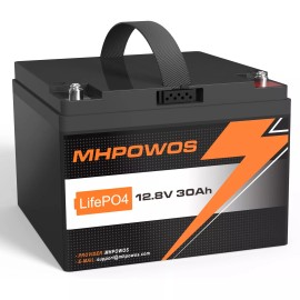 MHPOWOS Lithium Battery 20Ah 30Ah 2Pack 4 Lot Lithium LiFePO4 Battery Deep Cycle For UPS - 30Ah(1pcs)