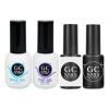 GC Nails Lote De 2 Gel De 1 Paso + Base + Top Coat , Gc Nails